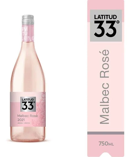 Vinho Latitud 33 Malbec Rosé 750 Ml